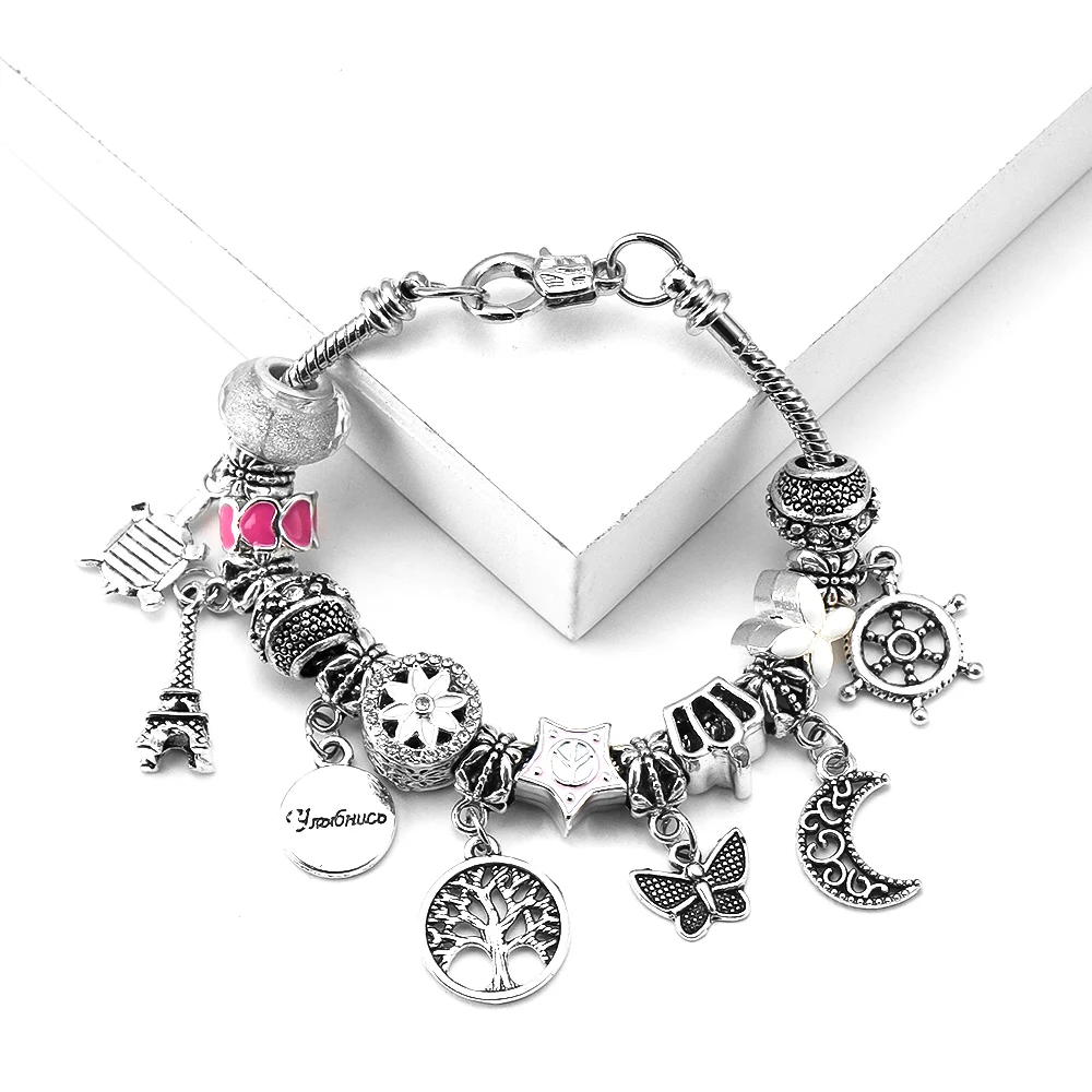 

10 шт., бусины-подвески из сплава