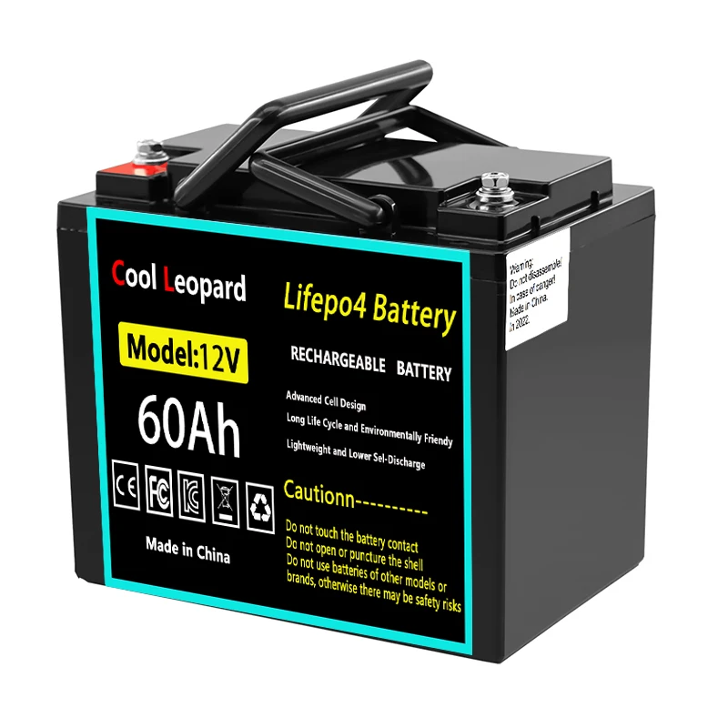 

CooI Leopard LiFePO4 Battery 12V 60Ah for Toy Car Solar Energy Replacement for Most Backup Power Home Energy Storage Off Grid RV