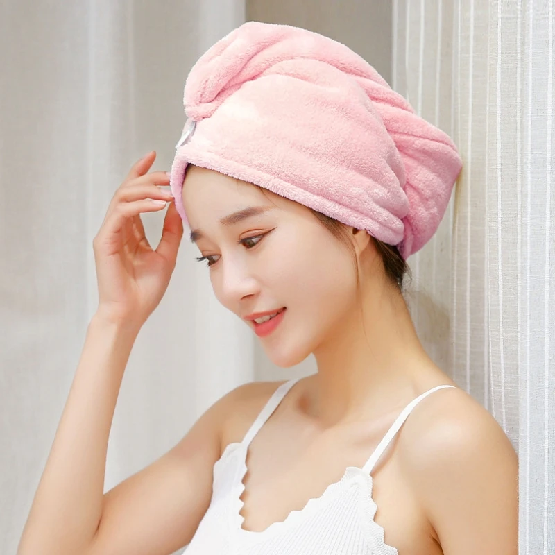 

Microfiber Hair Towels Thickened Absorbent Wrap Anti Frizz Quick Drying Soft Hair Wraps Turbans Wet Hair Curly Hairfor Women