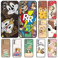 cute chip n dale phone case for oppo realme 5 6 6i 6s 7 8 8i 9i c3 c11 c21y q3s pro narzo 50a 50i master gt2 pro black luxury