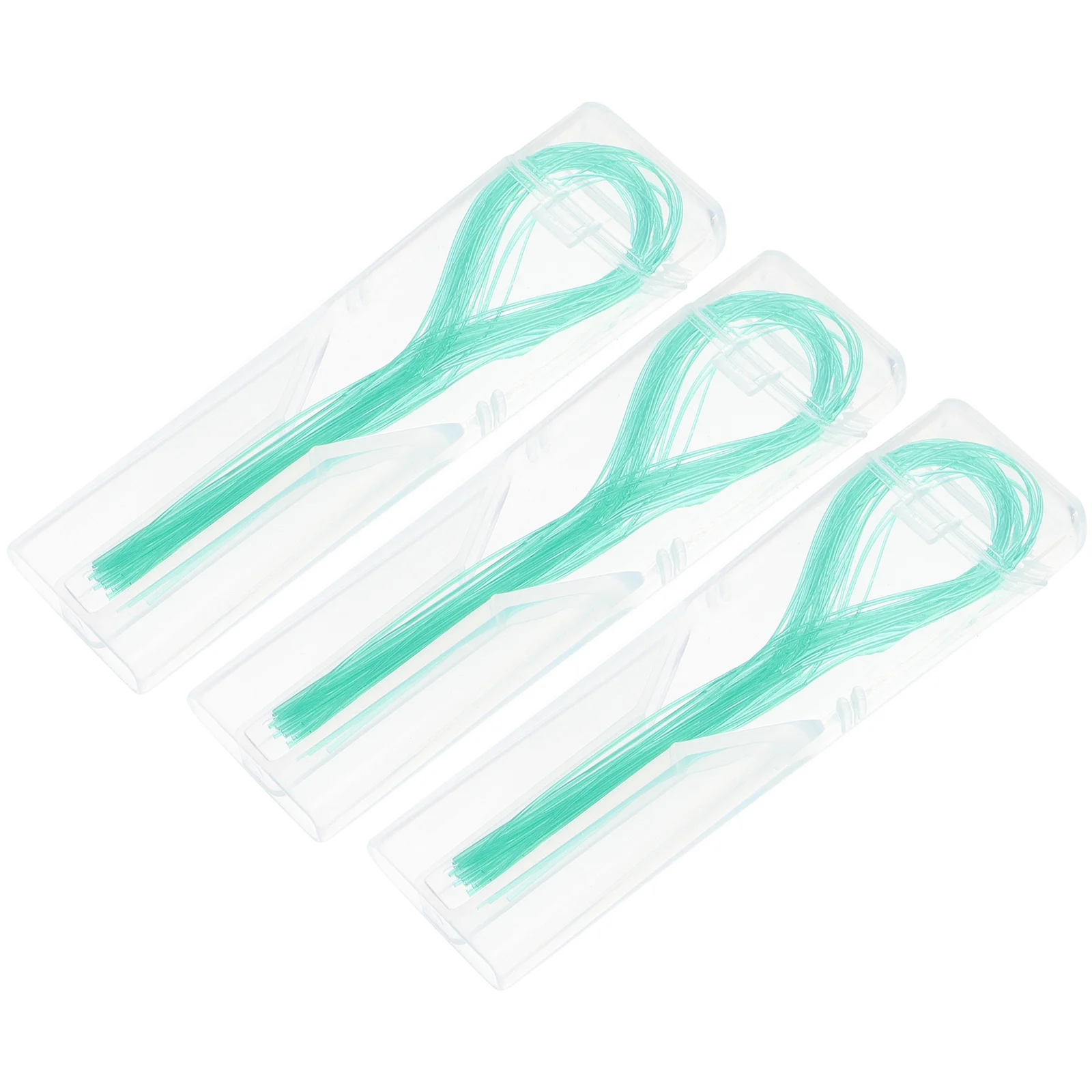 

105 Pcs Dental Floss Stick Threading Flossers Tooth Cleaning Nylon Bridges Threaders