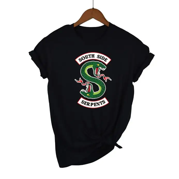 Женская футболка с принтом Змея в стиле Харадзюку