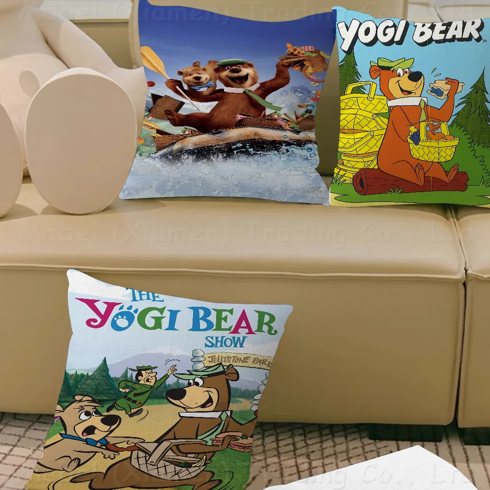 Подушка с изображением медведя Йоги шоу подарки мебель для домашнего офиса