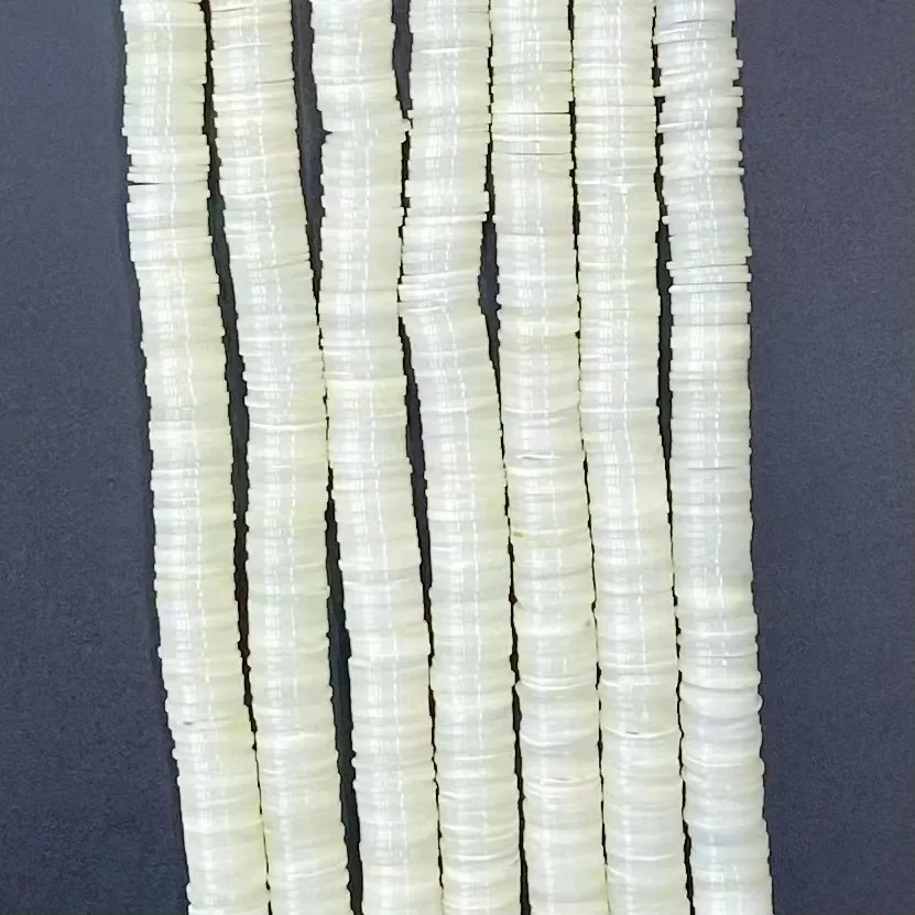 Натуральная белая ракушка Rondlle бусина свободные бусины изготовление ювелирных