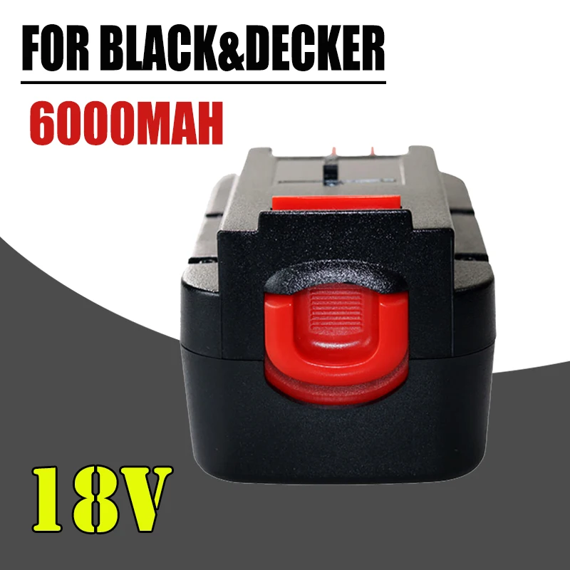 6000 мАч для Black&ampDecker 18 В аккумуляторная батарея электроинструментов A18 A1718 A18NH HPB18