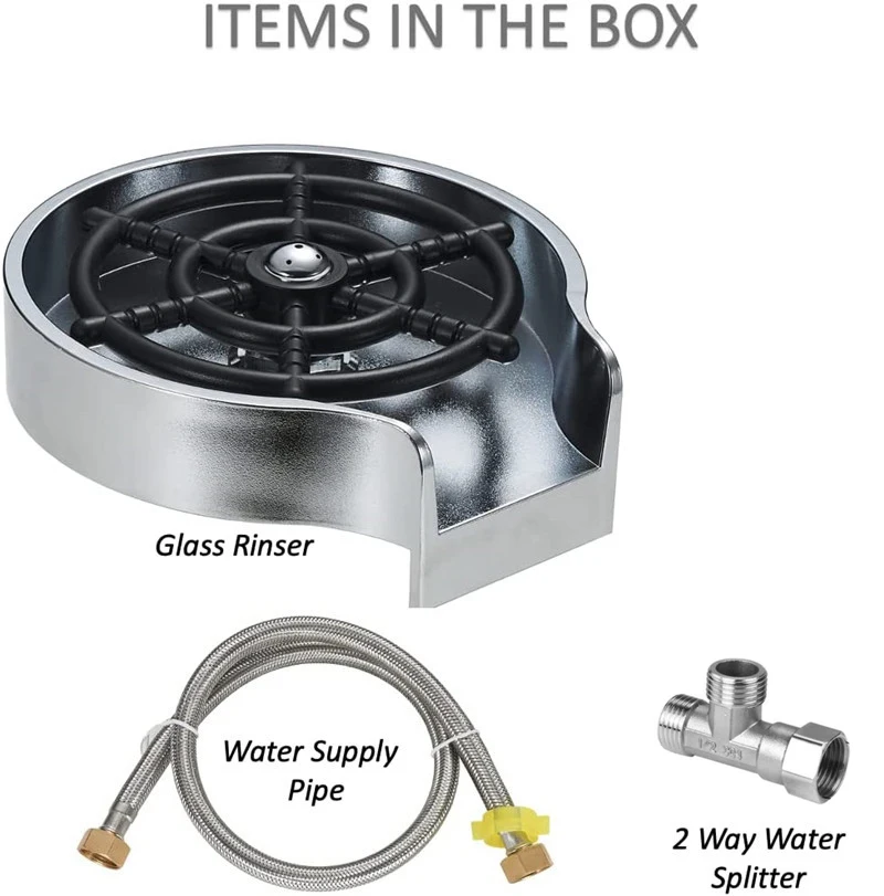 Автоматический стакан стеклянный ополаскиватель для кухонной раковины