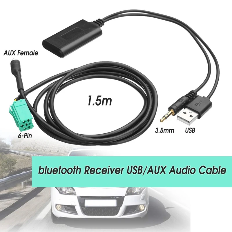 Для Renault 2005-2011 автомобильный стерео беспроводной Bluetooth-приемник USB/AUX аудио модуль
