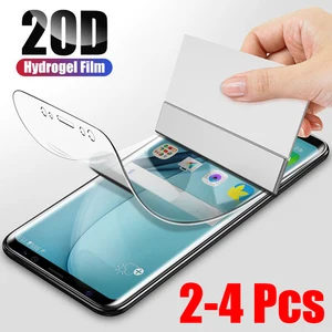 Гидрогелевая пленка 2-4 шт. для Samsung S22 S21 S20 S10 S8 S9 Plus Note 20 10 9 S21 Ultra 5G A52 A12 A32 A51 A72 A71, защита экрана