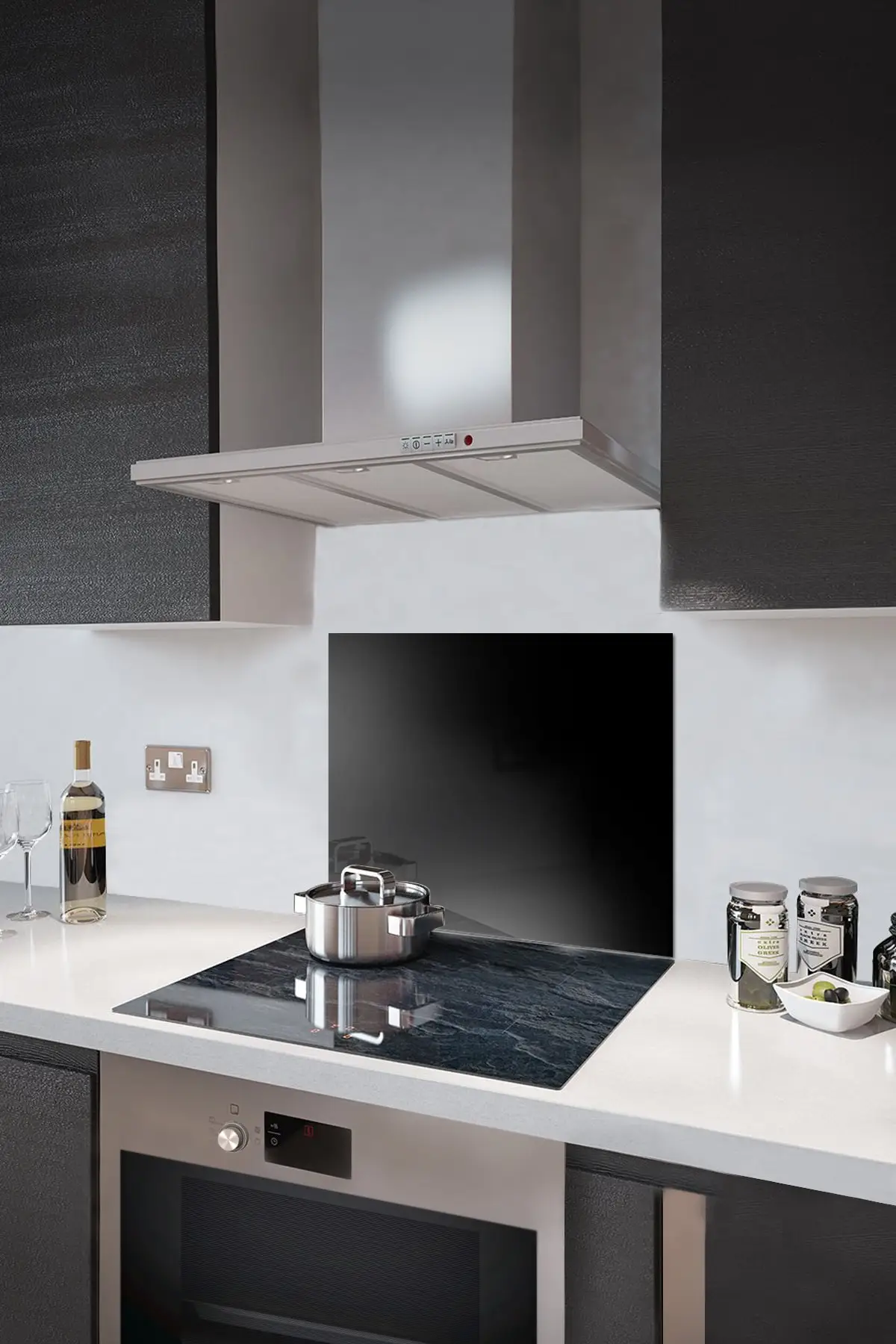 

Solid Color - Black | Glass Stove Back Protector | 52cm X 60cm
