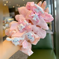 pink cinnamoroll large intestine hair ring love bow cute sweetheart girl ball head college wind hair accessories holiday gift