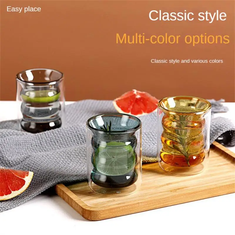 

Drinking Utensils Drinking Water Brewing Cup With An Elegant And Concise Overall Design Glass Spiral Glass Cup Color Spiral Cup