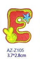 10 шт. вышитые нашивки с буквами алфавита модные мотивные аппликации шляпа сумка