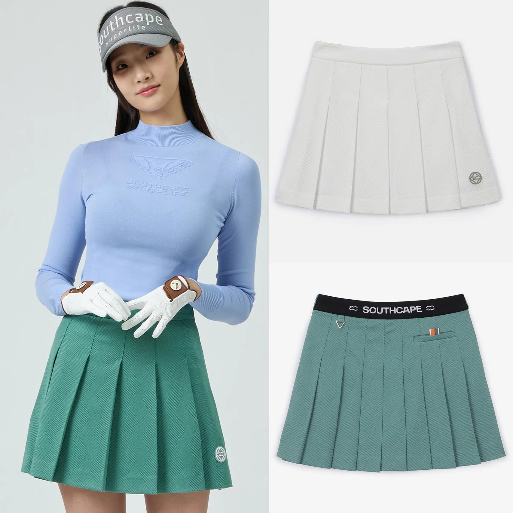 

South Cape 23 Golf Skirt Women Uniform Pleated Skirt Leisure Sports Golf Slim Skirt