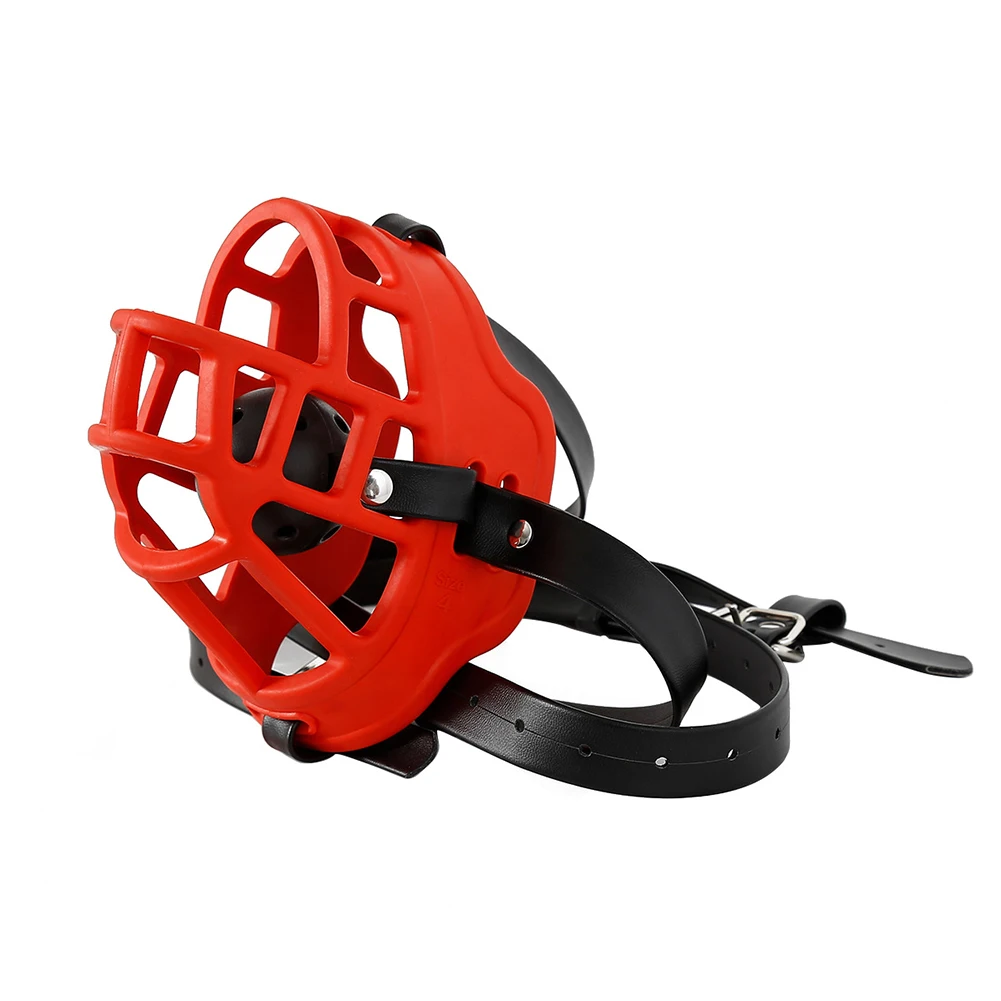 БДСМ Собака Намордник Кожаная Маска Щенок Игра Раб Домашнее Животное Косплей