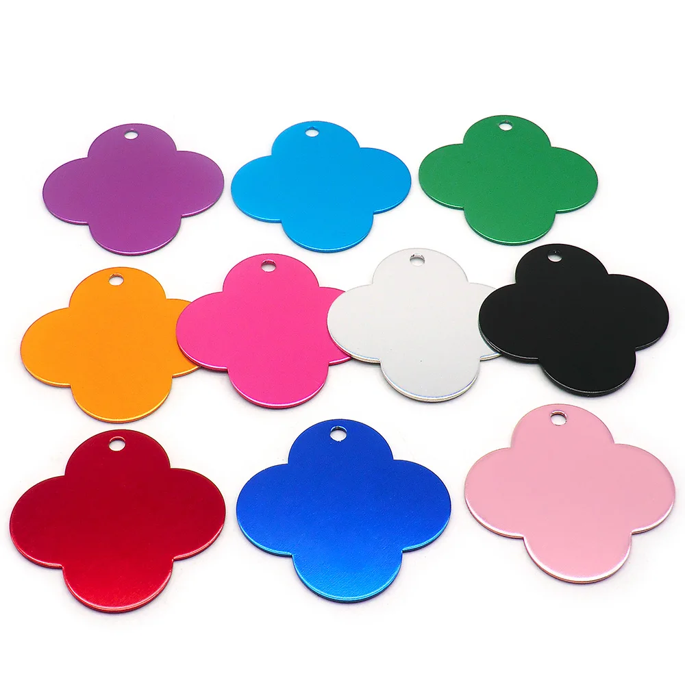 

Идентификационная бирка для собак, с цветком, с именем на заказ, для кошек, с лазерной гравировкой, пустая бирка для магазина аксессуаров для...