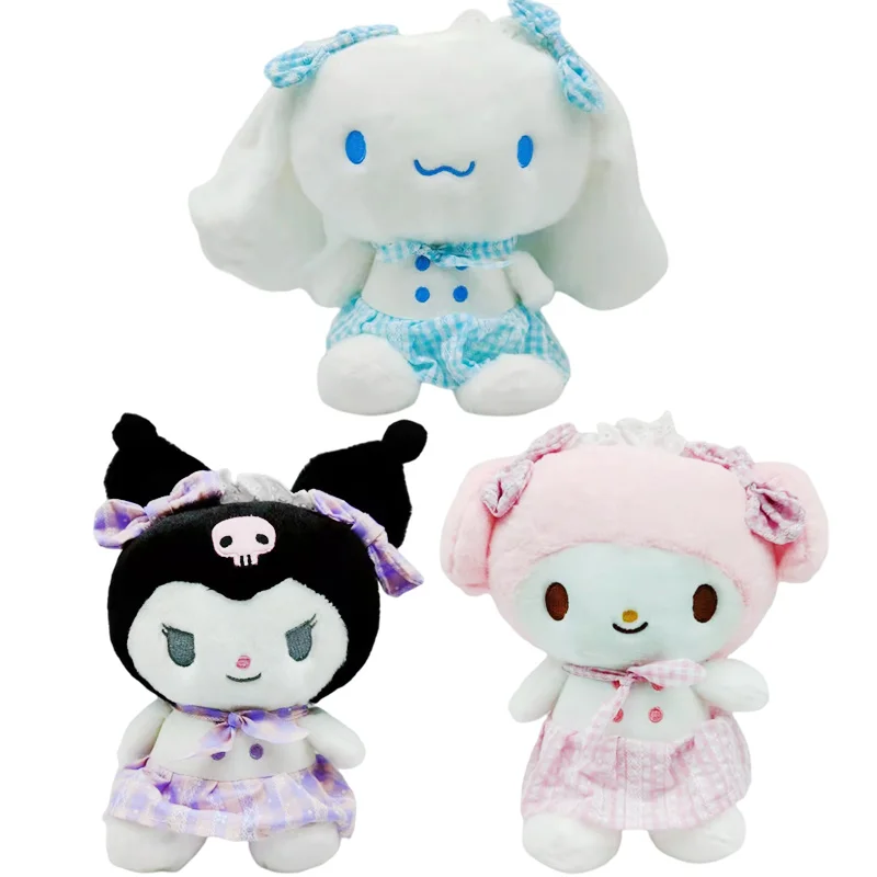 

Милая плюшевая кукла My Melody Kuromi Cinnamoroll Собака Hello Kitty юбка пурин Плюшевая Кукла мультфильм игрушка Аниме Мягкие животные милые игрушки