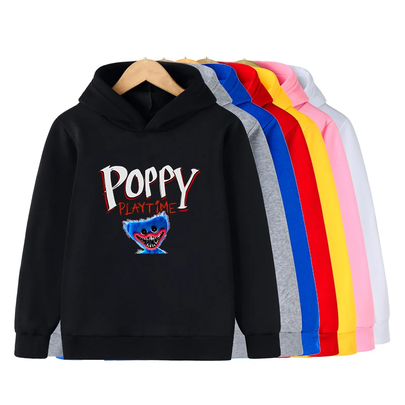 

Autumn/Winter Huggy Wuggy Poppy Playtime Unisex Hoodie Toddler Baby Clothes Sweater Long Sleeve Sweatshirts Tops