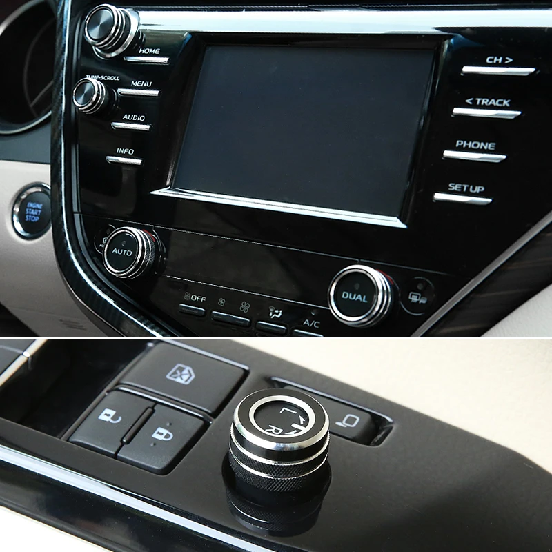 

Для Toyota Camry 70 XV70 2018 2019 2020 2021 2022 Гибридный автомобильный климатический контроллер переменного тока кольцо отделка Кнопка крышка аксессуары
