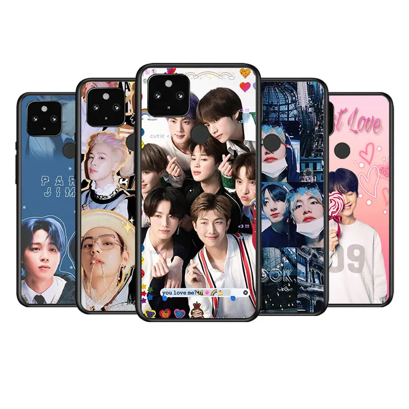 

Kpop jimin boy combination Shockproof Cover For Google Pixel 6 Pro 5 4 6A 5A 4A XL 5G Black Phone Case Soft Funda Coque Capa