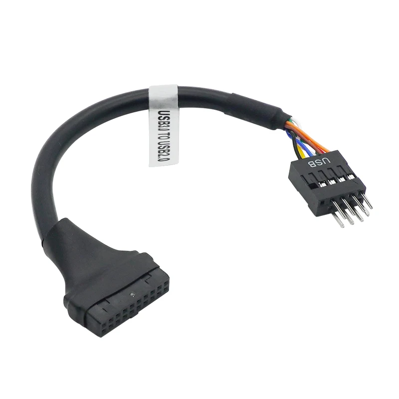 

USB 3.0 20pin Female To 9Pin USB 2.0 Male Motherboard Cable Adapter 480Mbps