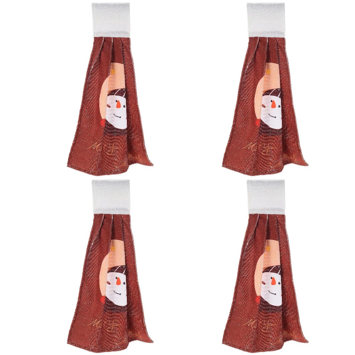 

4pcs Christmas Hanging Hand Towel Absorbent Hand Towel Kitchen Hand Towel