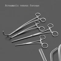 atraumatic venous forceps gastrointestinal anastomosis forceps double angle curved thoracic cardiovascular tools