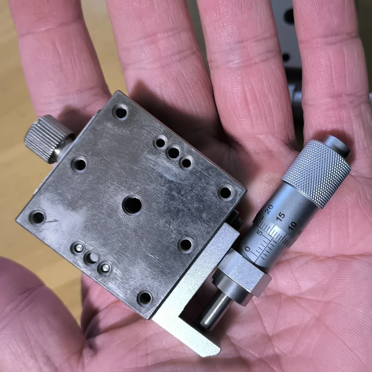 

40 мм нержавеющая сталь, ось X, прецизионная платформа точной регулировки, демонтажные детали