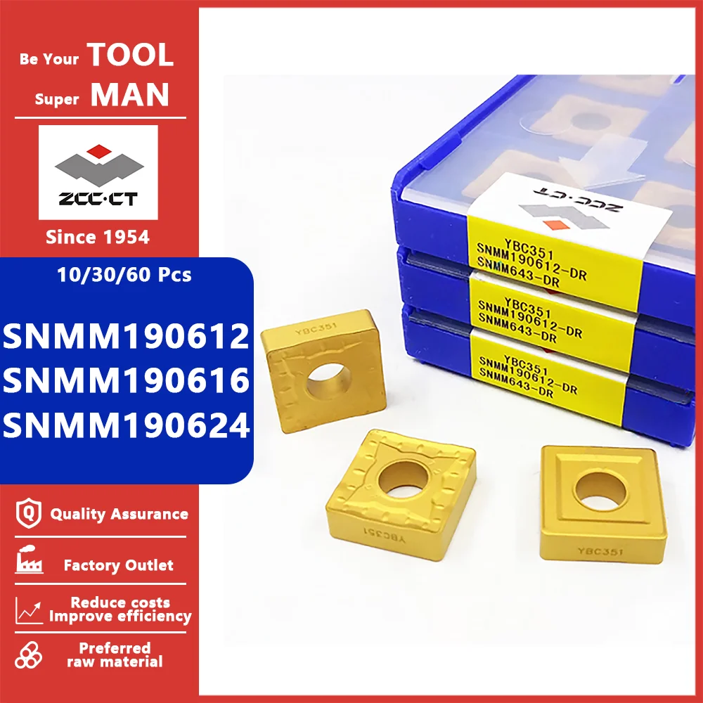 ZCC SNMM190612 SNMM190616 SNMM190624 SNMM 190612 190616 190624  Cutting Tool CNC Tools Turning Carbide Inserts Lathe Cutter Tool