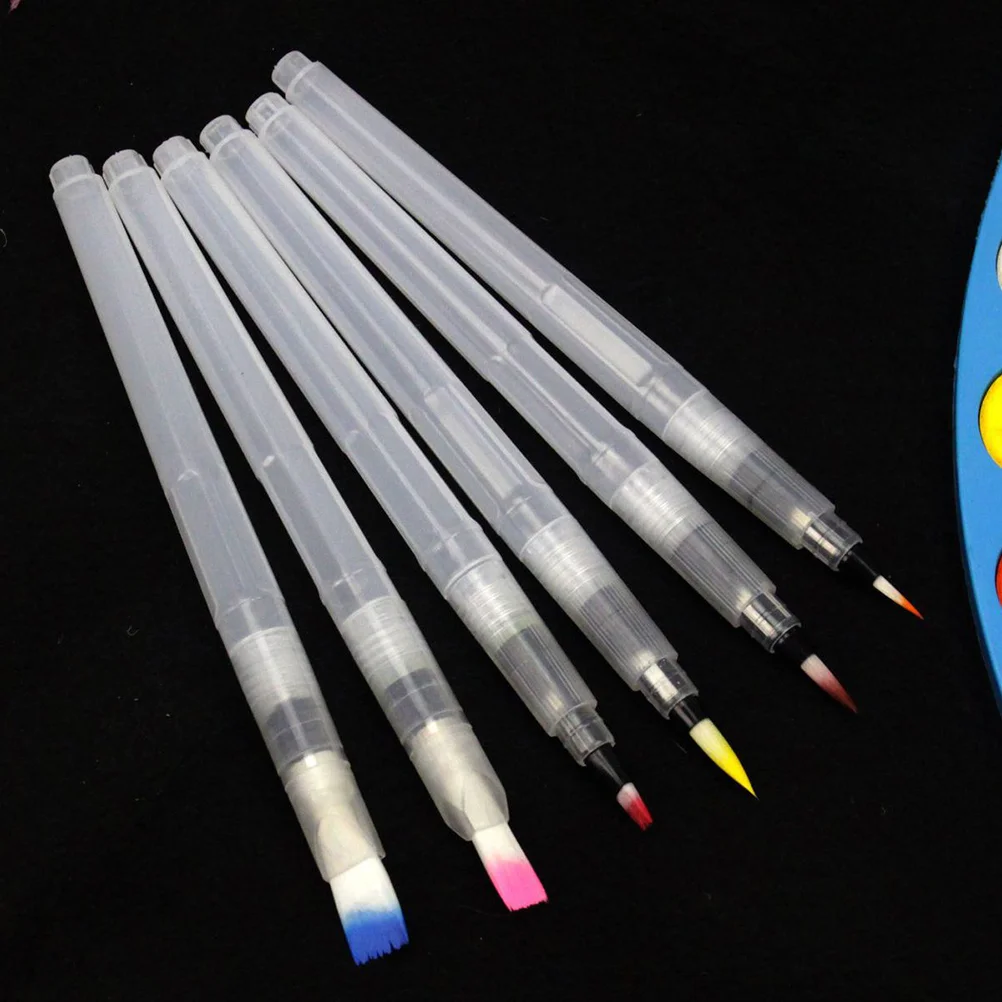 

Brush Watercolor Waterpen Pens Brushescalligraphy Markers Soluble Painting Artist Coloring Setstorage Oil Kit Hair Acrylic Nylon