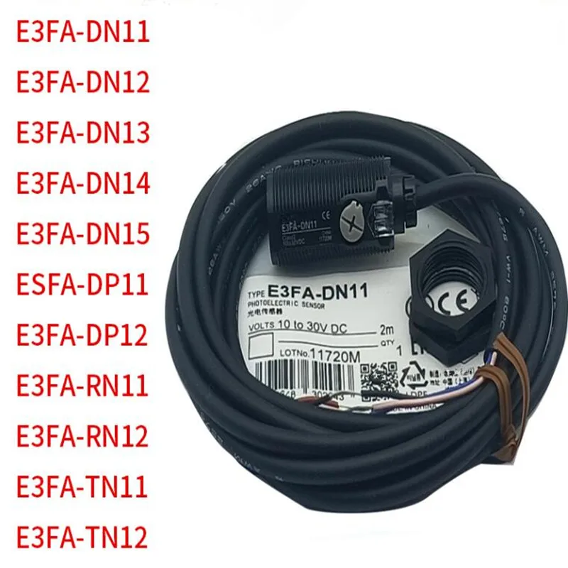DC10-30V E3FA-DN11/DP11/RN11/RP11/TN11/TP11 инфракрасный индукционный датчик, фотоэлектрический переключатель рассеянного отражения, водонепроницаемый