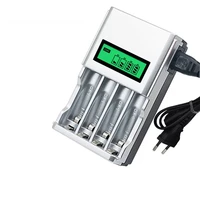 8175 battery charger with 4 slots smart intelligent battery eu charger for aa aaa nicd nimh rechargeable batteries lcd display