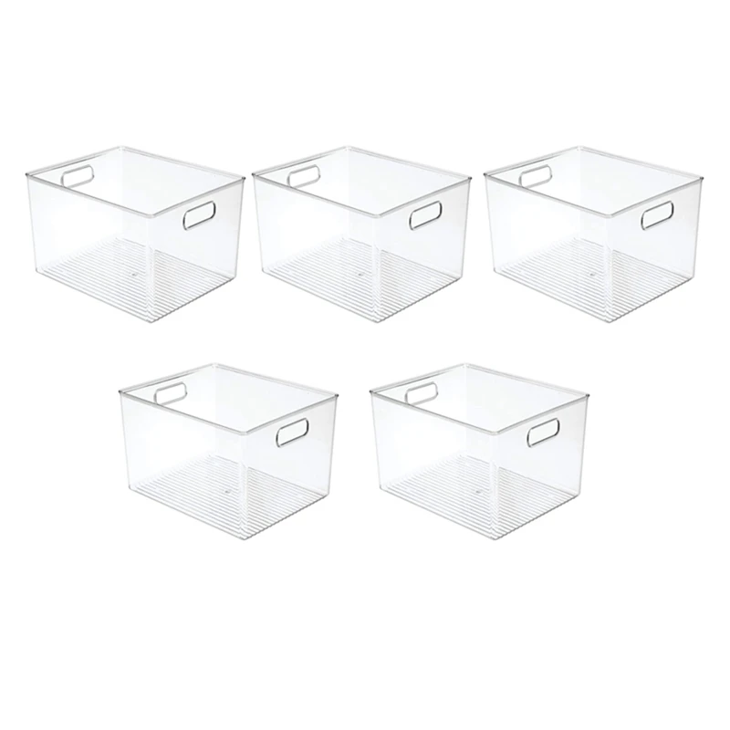 

5 шт., прозрачная акриловая коробка для хранения в холодильнике, 29 х20х15 см
