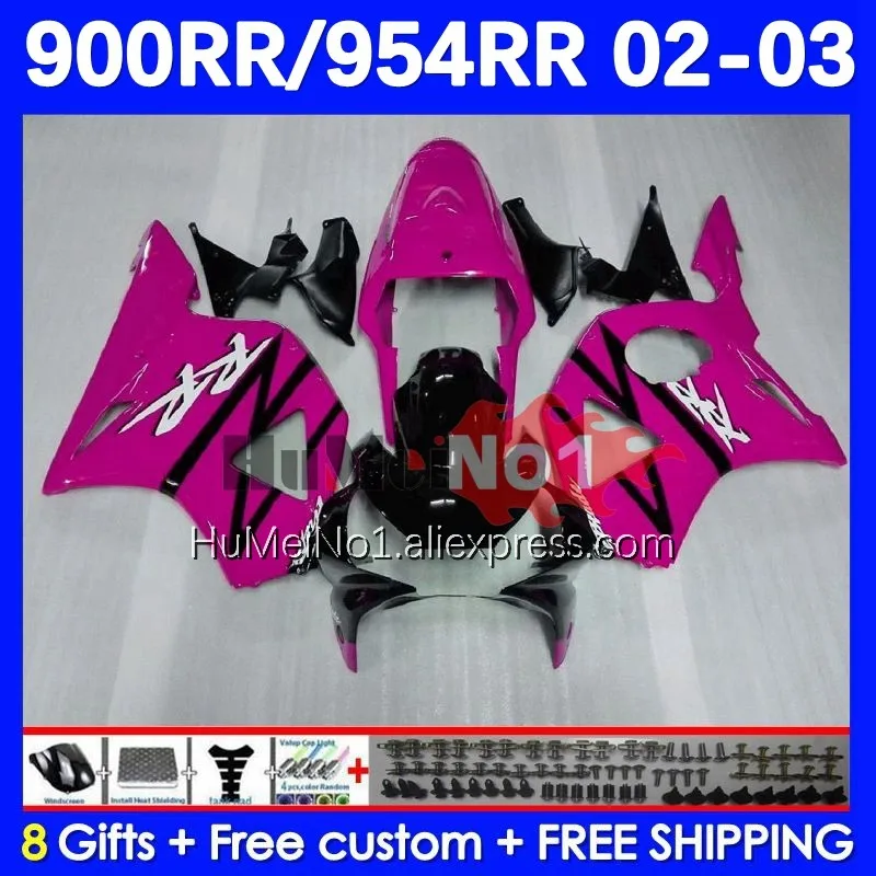 

Body For HONDA CBR900RR CBR 900 954 RR CBR900 CC CBR954 RR 45No.122 CBR 954RR 900RR CBR954RR 2002 2003 02 03 Fairing pink glossy