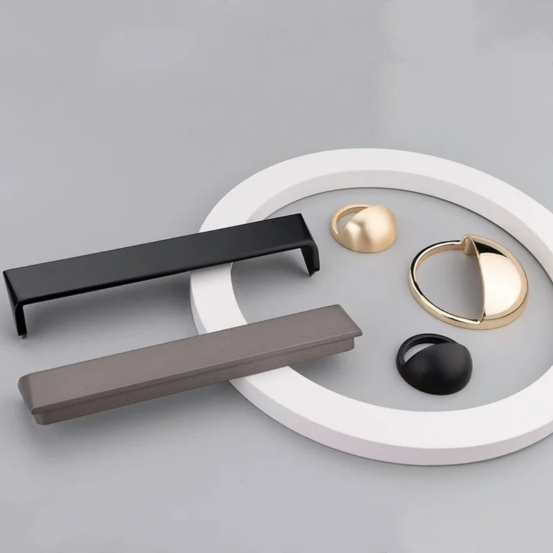 

Tatami Hidden Door Pull Furniture Cabinet Drawer Handle Sliding Door Kitchen Cupboard Wardrobe Dresser Hardware House Gold Knob