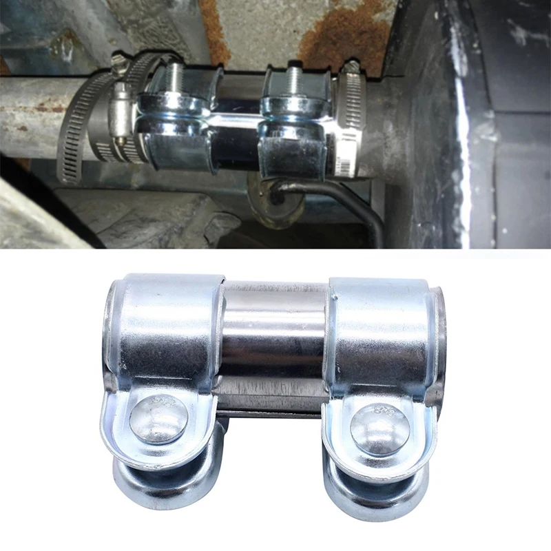 

35mm x 95mm Pipe Connector Double Clamp Exhaust System FA1 Pipe Connector for Exhaust System Car Tools Car Modification