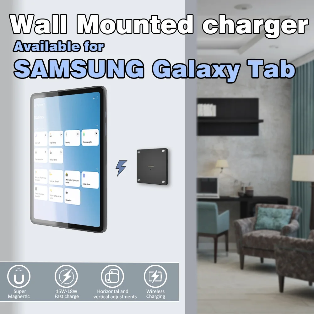 Магнитное настенное крепление Zilvex для Samsung Galaxy Tab модернизированное с быстрой