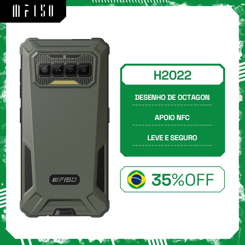IIIF150 H2022 IP68/IP69K Waterproof Rugged Phone 5.5 HD+ 4GB+32GB Cellphone 4800mAh Battery with NFC Smartphone