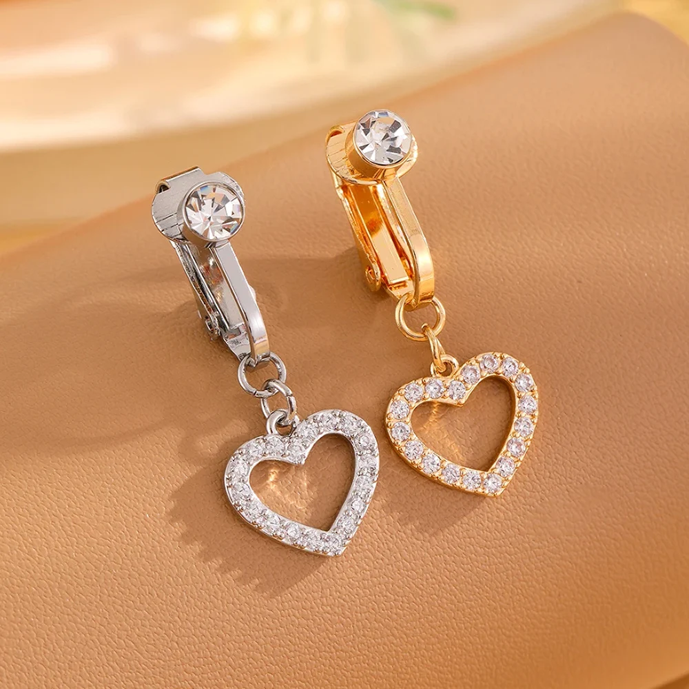 1 шт. золотого цвета сердце искусственное кольцо для пупка висячие поддельные