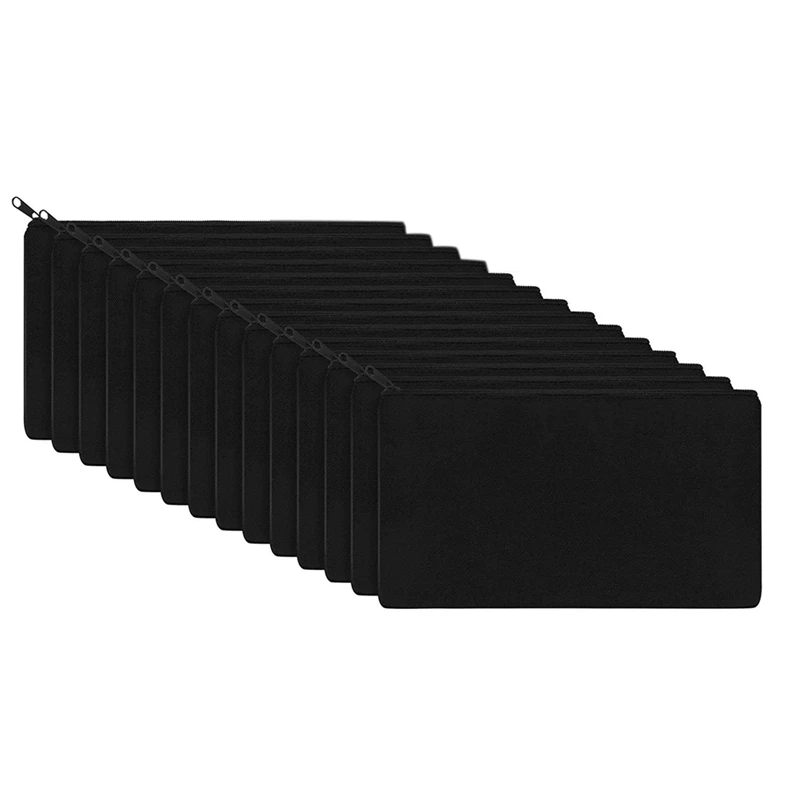 

Холщовые сумки на молнии, холщовые сумки для макияжа, чехол для карандашей, пустые сумки для поделок «сделай сам» для путешествий, поделок, ш...