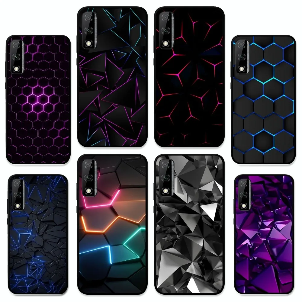 

Geometry shine Cool Phone Case For Huawei Y9 6 7 5 Prime Enjoy 7s 7 8 plus 7a 9e 9plus 8E Lite Psmart Shell
