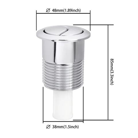 1 шт., золотая кнопка смыва клапана унитаза для Siamp для Skipper 45, кнопка двойного смыва, круглая кнопка бачка