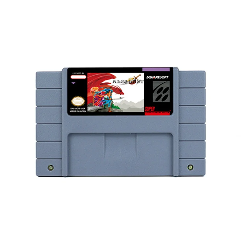 

Alcahest Action Game for SNES 16 BitRetro Cart Children Gift