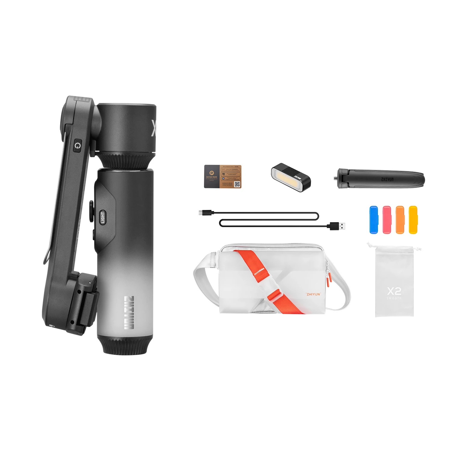 

ZHIYUN SMOOTH Phone Gimbal Handheld Stabilizer 2 - Axis Mobile Phone Gimbal ZHIYUN SMOOTH Combo for Smartphones With Light