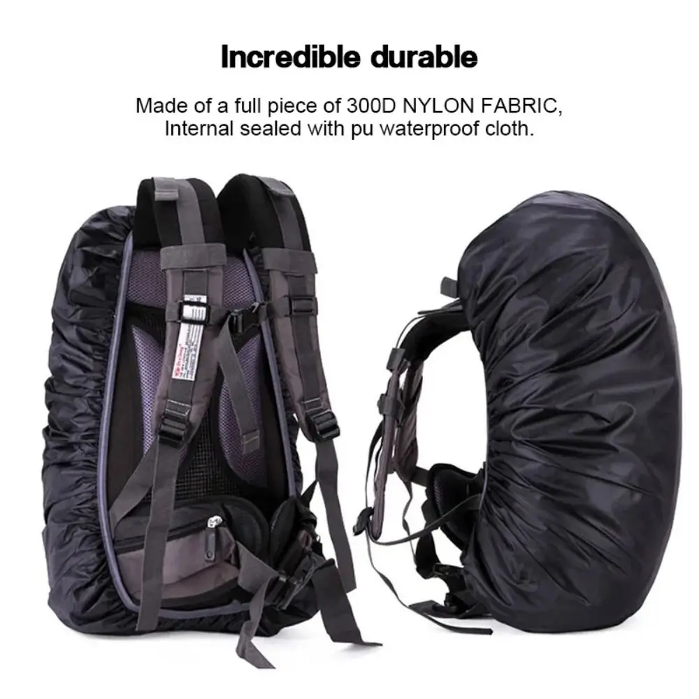 Аксессуары 190D полиэстеровый рюкзак дождевик синий черный многоразовый чехол для