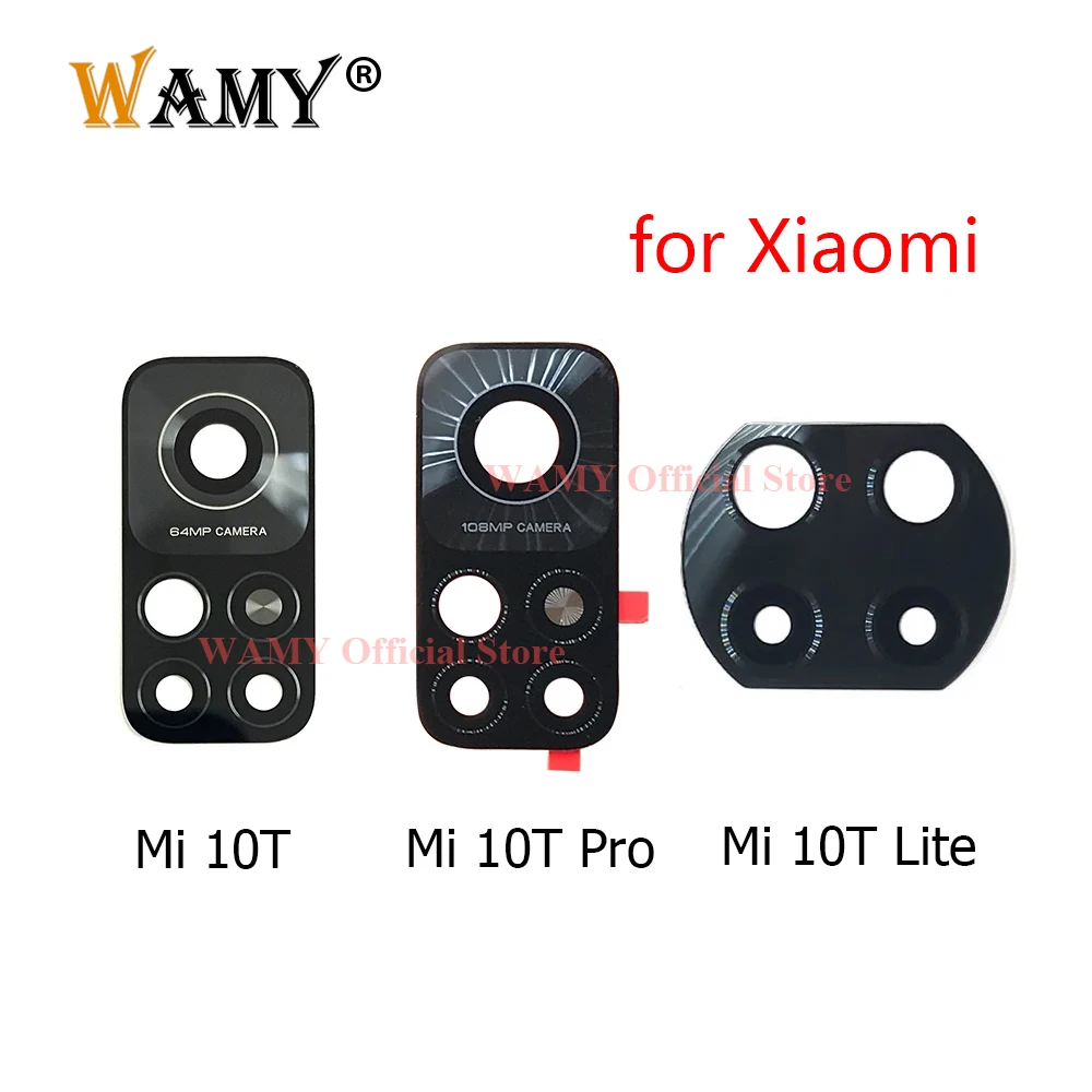 Замена стекла объектива задней камеры WAMY для Xiaomi Mi 10T Lite Pro 5G M2007J17G M2007J3SY M2007J3SG M2007J3SP
