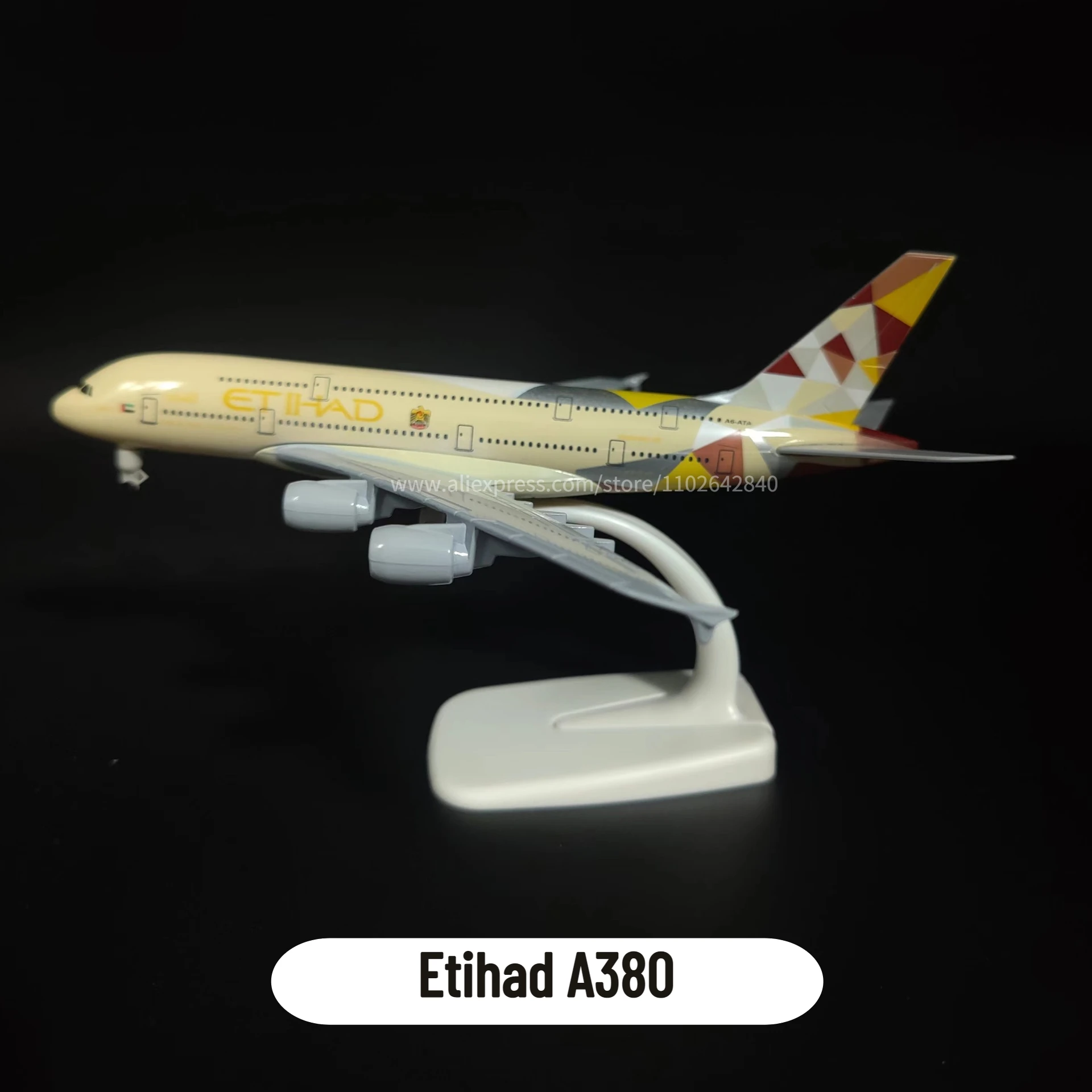 Etihad Aviao Масштаб 1:250 Литая Под Давлением Модель Самолетов Миниатюрные Boeing A350 A380 И