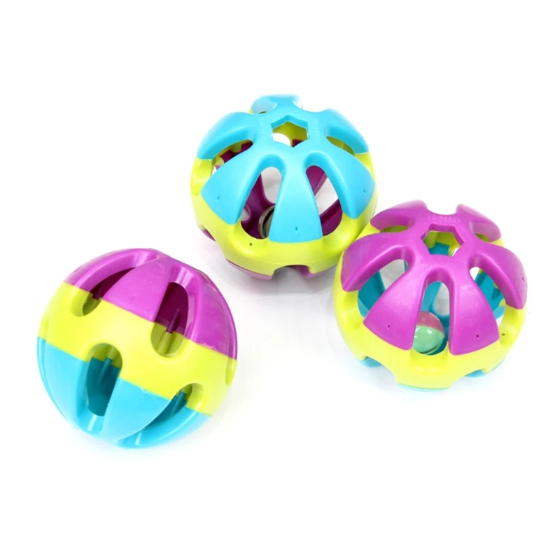 Dog Ball  for Medium and Large Dogs Durable Plastic Hollow Balls with  Inside Interactive Colorful Dog Toy