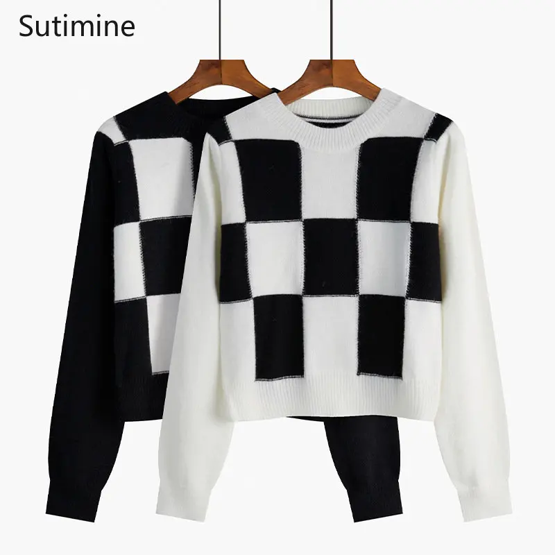 

Autumn and Winter Sweater Women New Gentle Style Short Long Sleeve Top Loose Knitted Cardigan O-Neck