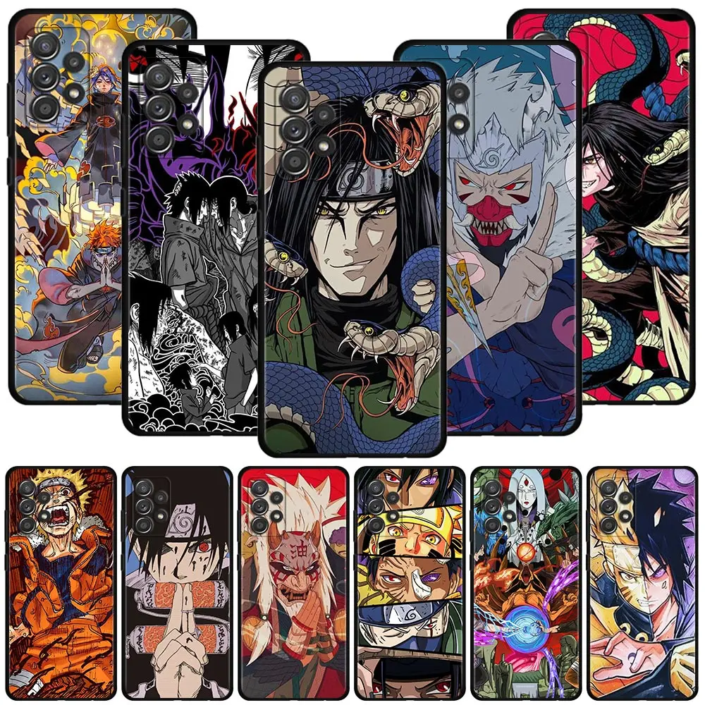 

Phone Case For Samsung Galaxy A12 A52 A51 A32 A21s A71 A31 A02s A72 A41 A03s A22 A33 A52s A73 A23 Coque Naruto Sasuke Orochimaru