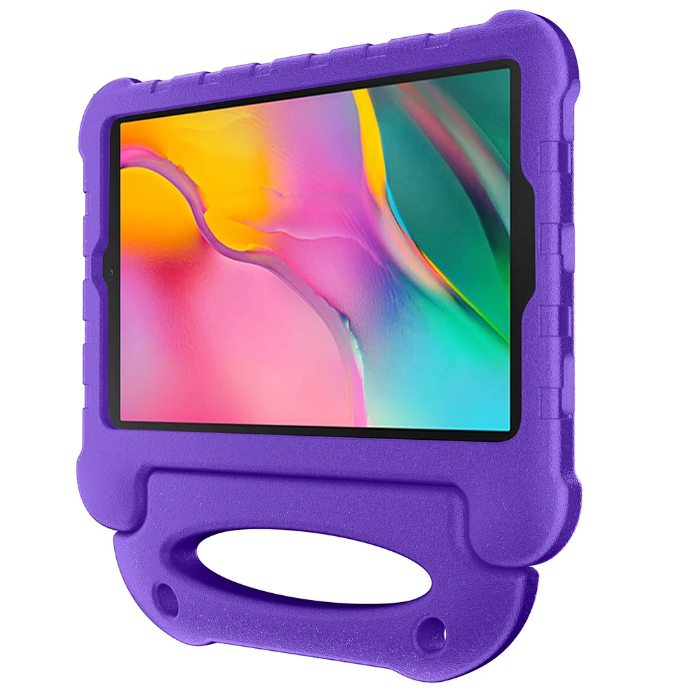 

Shock Proof Kickstand Tablet Protection Cover With Handle Solid Portable EVA Kids Protective Sleeve For Samsung TabA10.1 2019